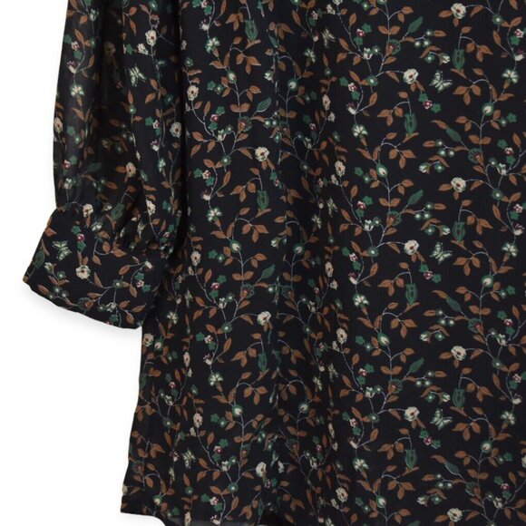 Lucca Dress S Womens Floral Print Cottage Core Long Sleeve Button Lined Boho - Picture 2 of 12